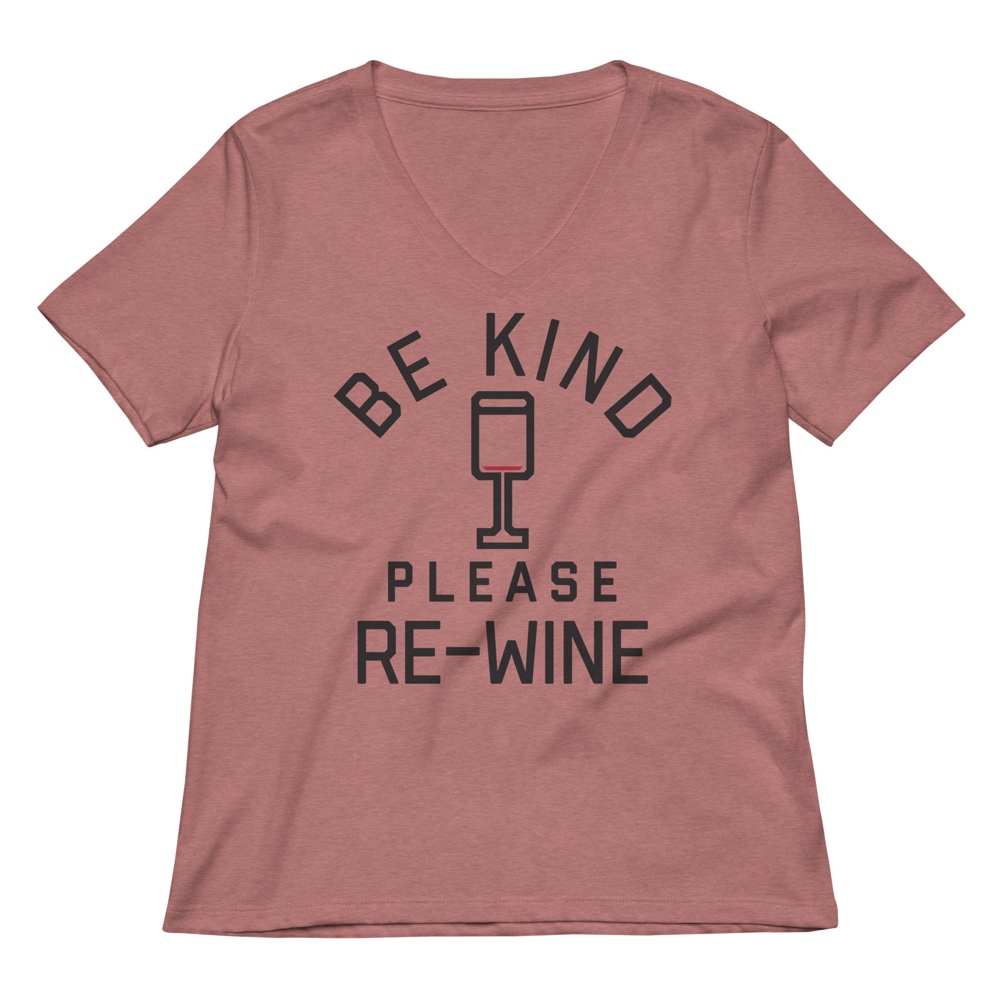 Be Kind, Please Re-Wine Women's V-Neck Tee Hoodie, Sweatshirt | CoreVibeTees.com (Image 2)