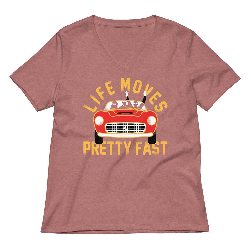 Life Moves Pretty Fast Women's V-Neck Tee Hoodie, Sweatshirt | CoreVibeTees.com (Image 2)