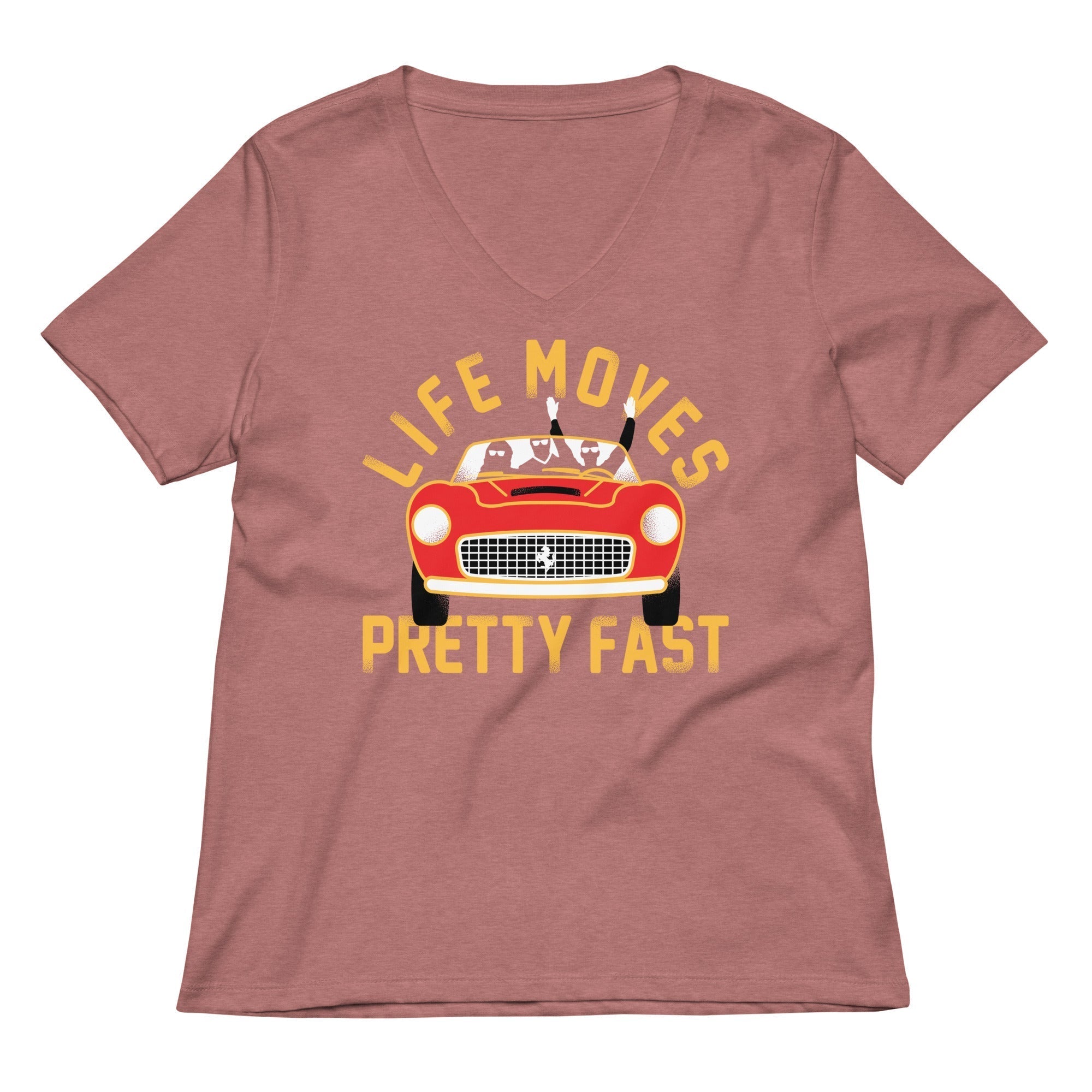 Life Moves Pretty Fast Women's V-Neck Tee Hoodie, Sweatshirt | CoreVibeTees.com (Image 2)
