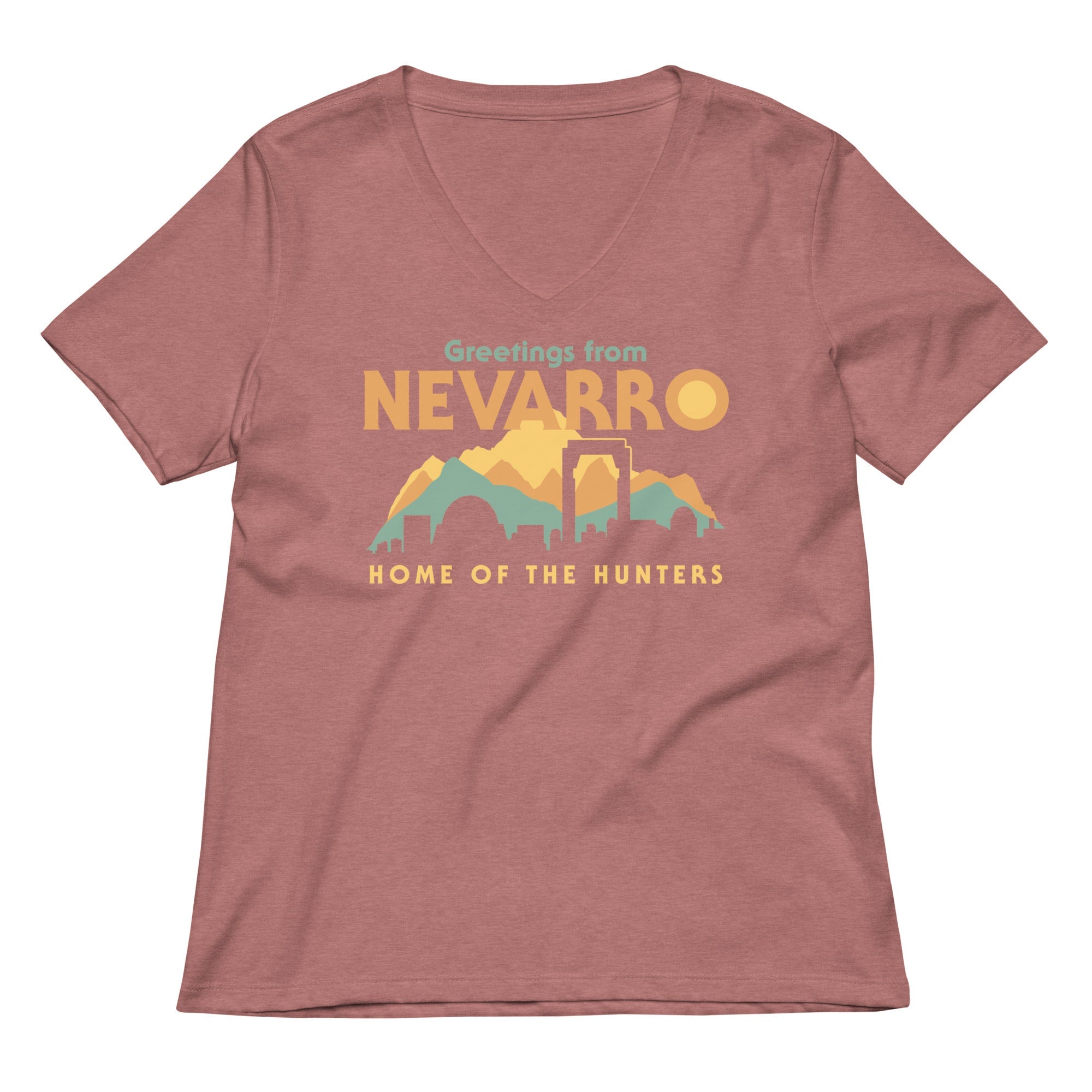 Greetings From Nevarro Women's V-Neck Tee Hoodie, Sweatshirt | CoreVibeTees.com (Image 5)