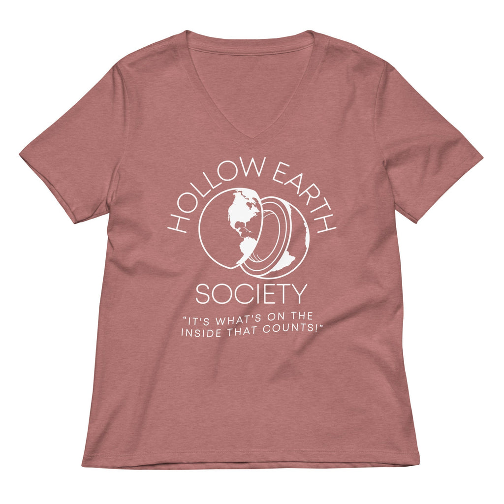 Hollow Earth Society Women's V-Neck Tee Hoodie, Sweatshirt | CoreVibeTees.com (Image 5)