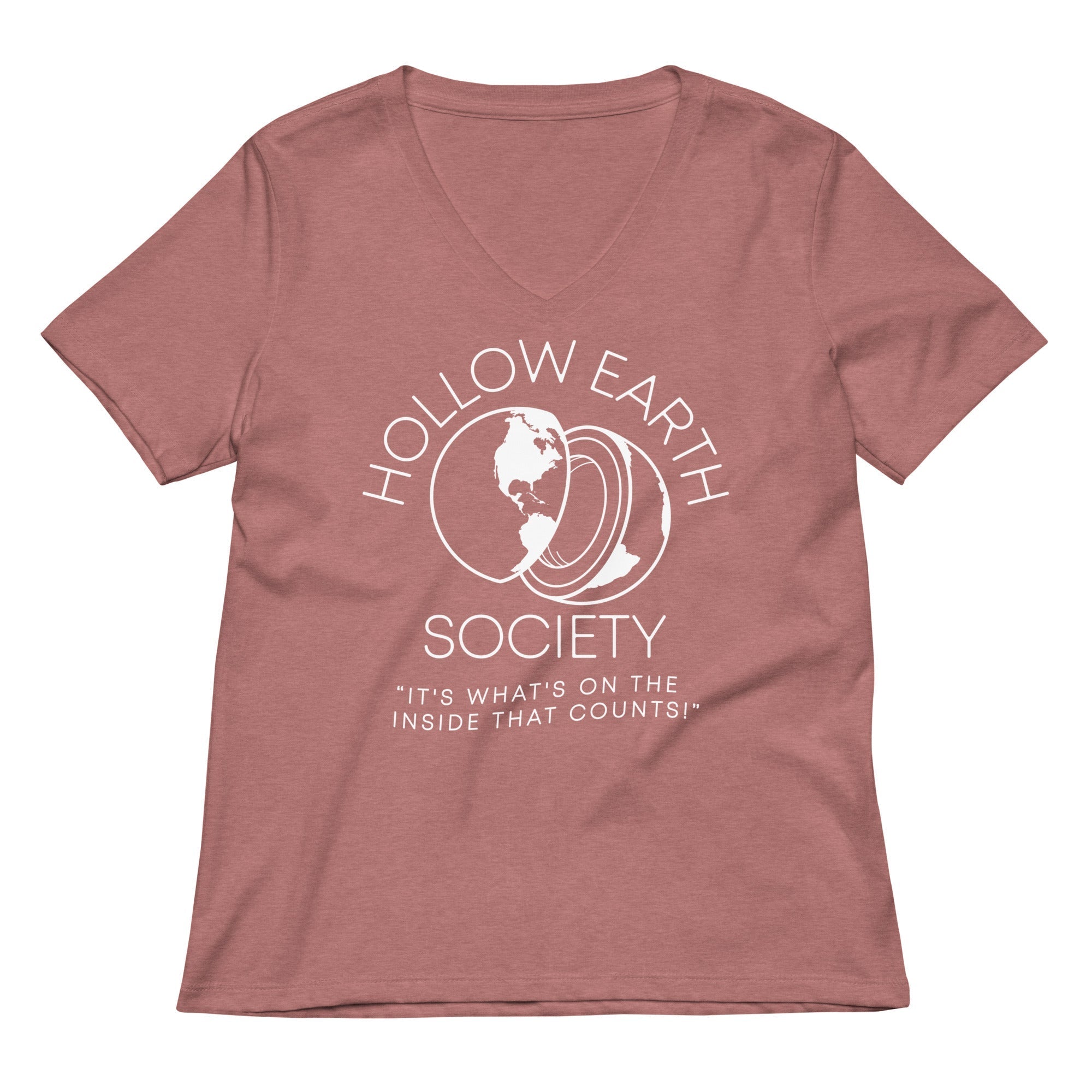 Hollow Earth Society Women's V-Neck Tee Hoodie, Sweatshirt | CoreVibeTees.com (Image 5)