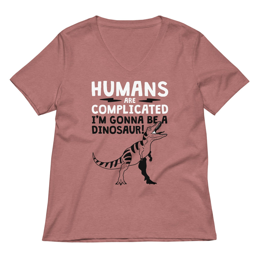 Humans Are Complicated Women's V-Neck Tee Hoodie, Sweatshirt | CoreVibeTees.com (Image 2)