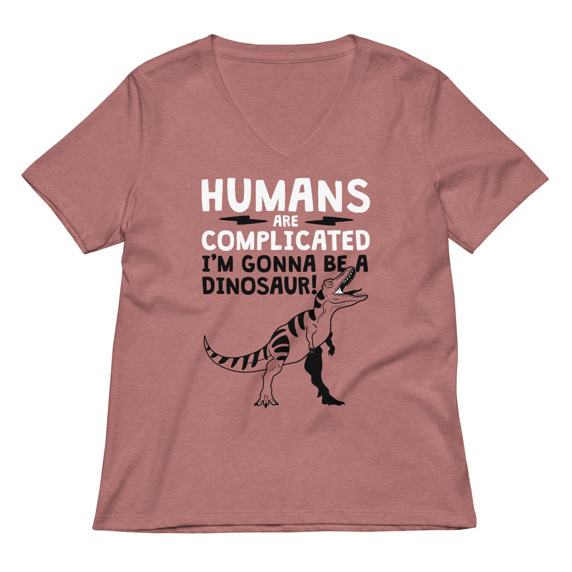 Humans Are Complicated Women's V-Neck Tee Hoodie, Sweatshirt | CoreVibeTees.com (Image 2)