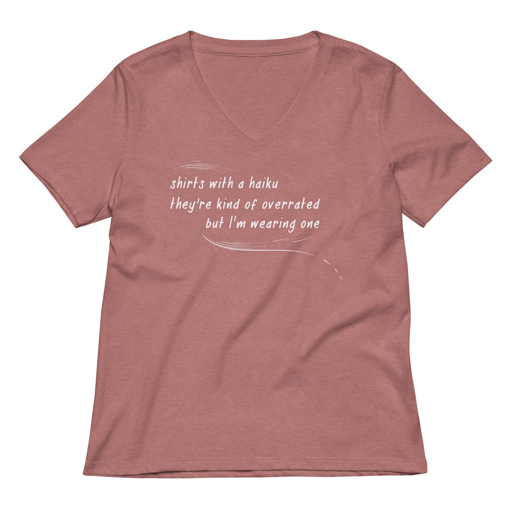 Haiku Women's V-Neck Tee Hoodie, Sweatshirt | CoreVibeTees.com (Image 5)