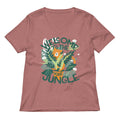 Welcome To The Jungle Women's V-Neck Tee Hoodie, Sweatshirt | CoreVibeTees.com