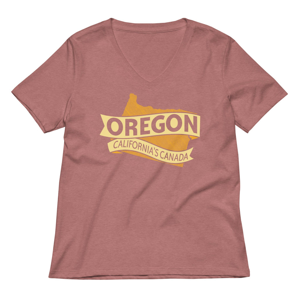 Oregon California's Canada Women's V-Neck Tee Hoodie, Sweatshirt | CoreVibeTees.com (Image 5)
