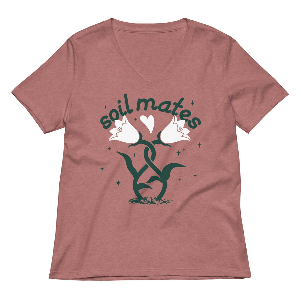 Soil Mates Women's V-Neck Tee Hoodie, Sweatshirt | CoreVibeTees.com