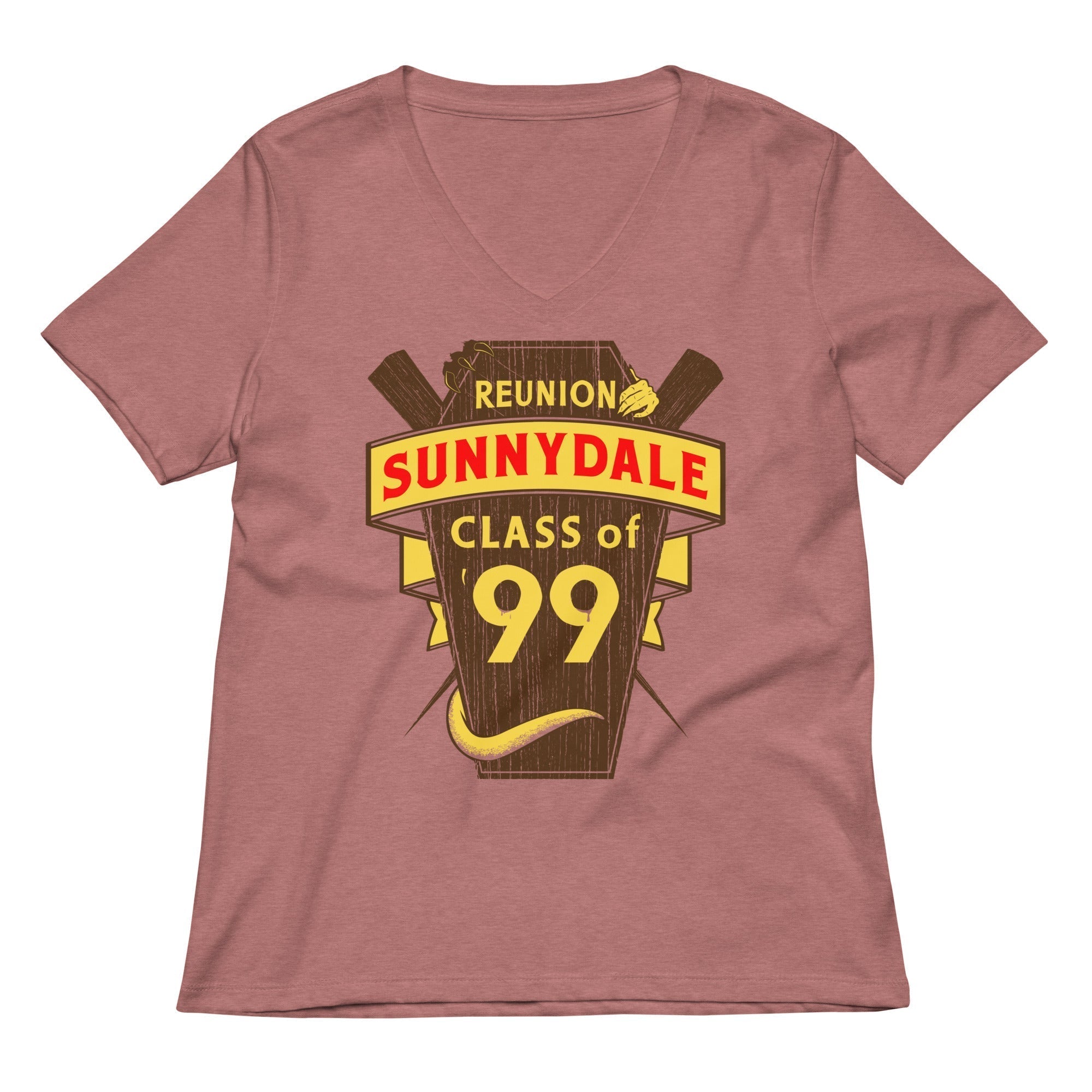 Sunnydale Reunion Women's V-Neck Tee Hoodie, Sweatshirt | CoreVibeTees.com (Image 1)