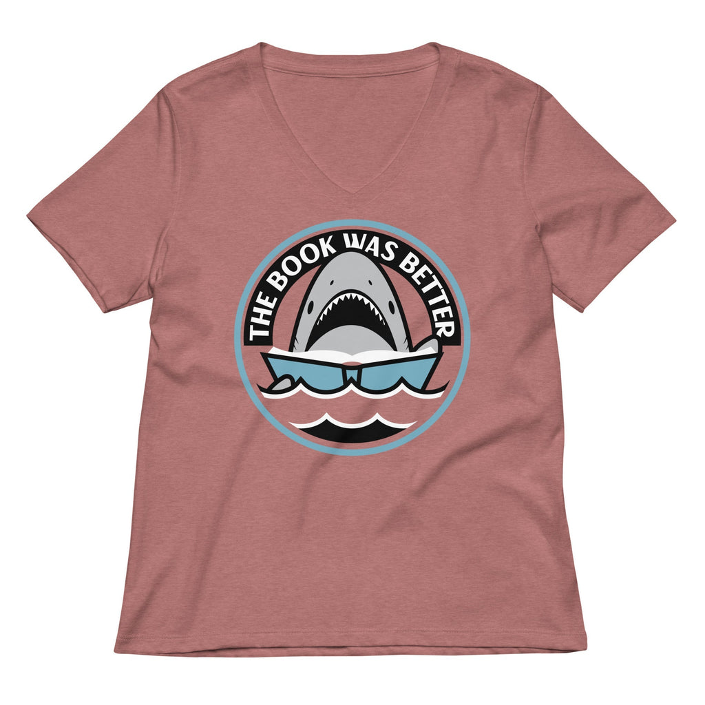 The Book Was Better Women's V-Neck Tee Hoodie, Sweatshirt | CoreVibeTees.com (Image 2)