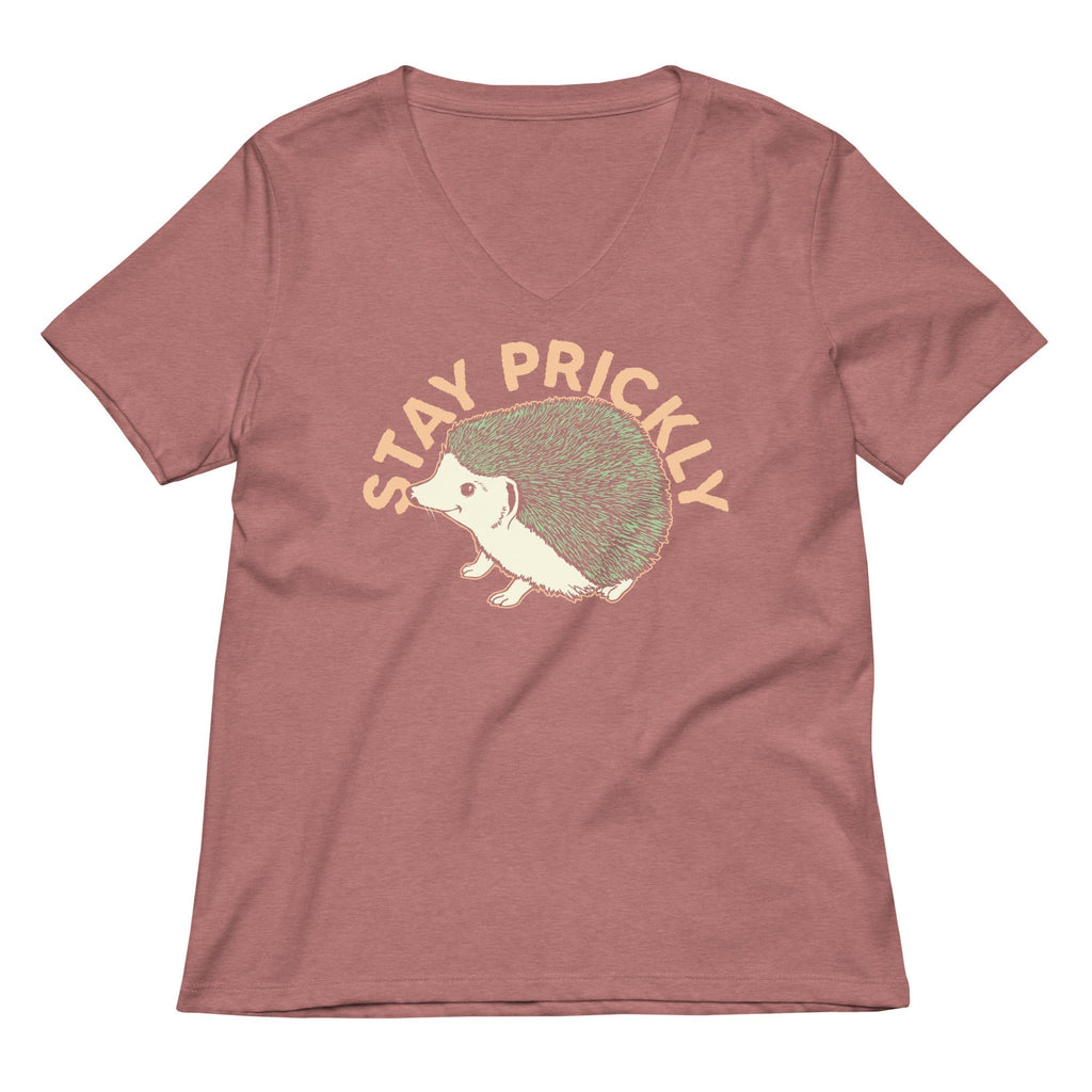 Stay Prickly Women's V-Neck Tee Hoodie, Sweatshirt | CoreVibeTees.com (Image 5)