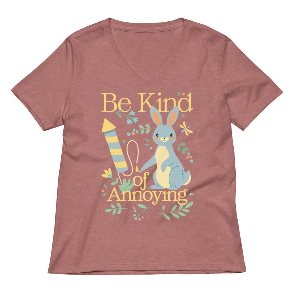 Be Kind Of Annoying Women's V-Neck Tee Hoodie, Sweatshirt | CoreVibeTees.com (Image 5)