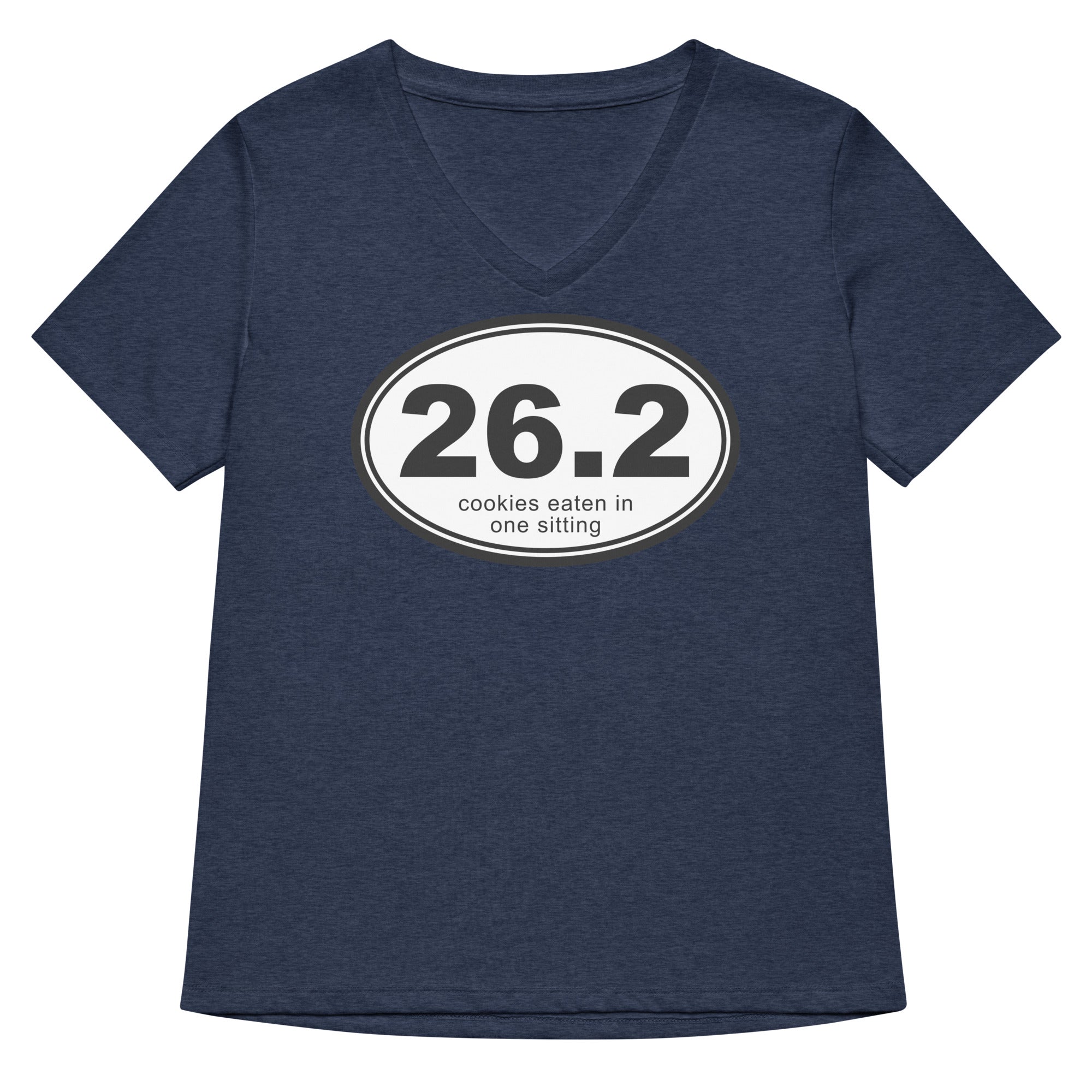 26.2 Cookies Eaten In One Sitting Women's V-Neck Tee Hoodie, Sweatshirt | CoreVibeTees.com (Image 3)