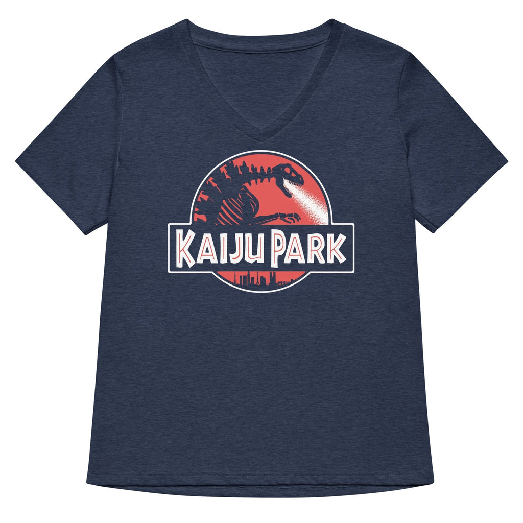 Kaiju Park Women's V-Neck Tee Hoodie, Sweatshirt | CoreVibeTees.com (Image 2)