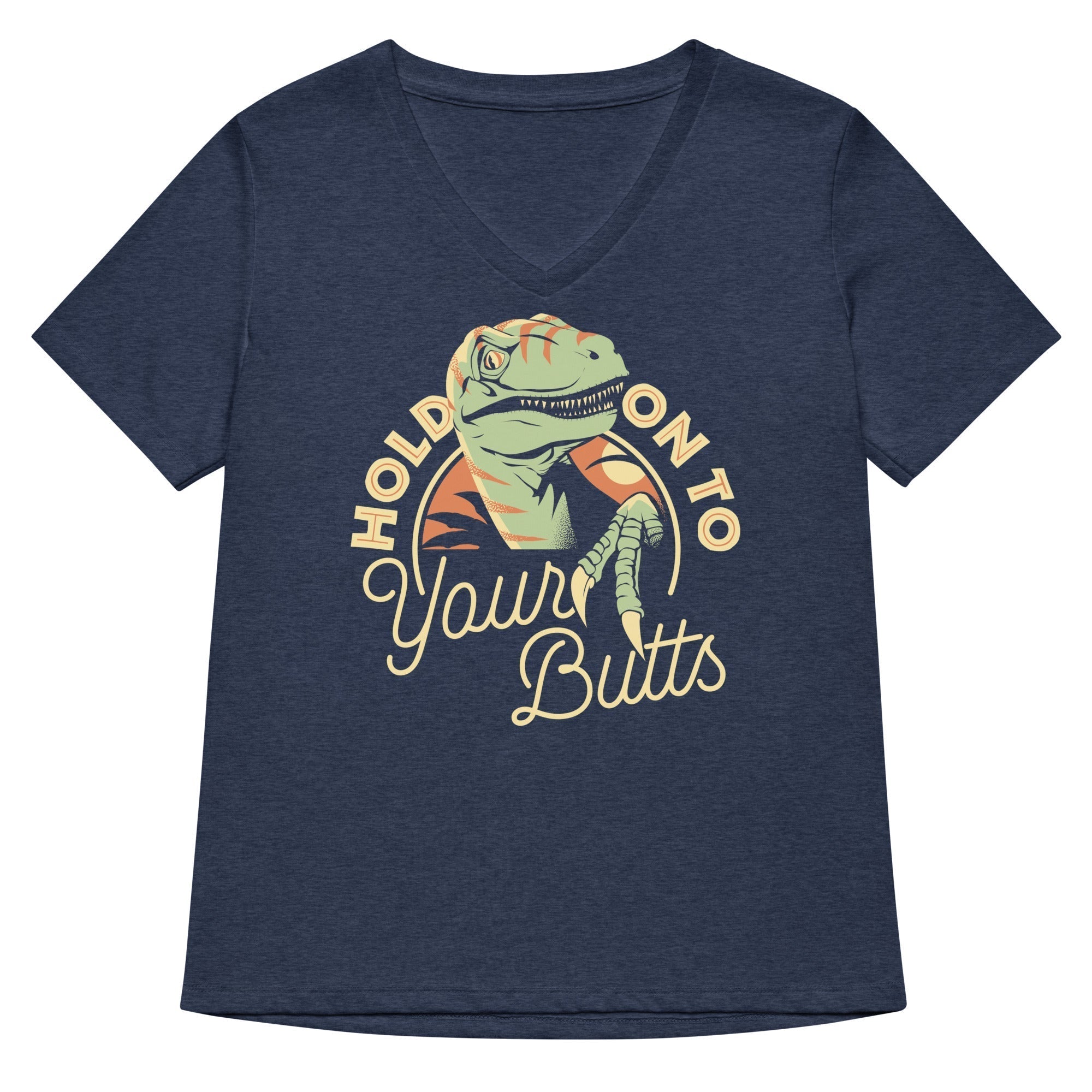 Hold On To Your Butts Women's V-Neck Tee Hoodie, Sweatshirt | CoreVibeTees.com (Image 2)