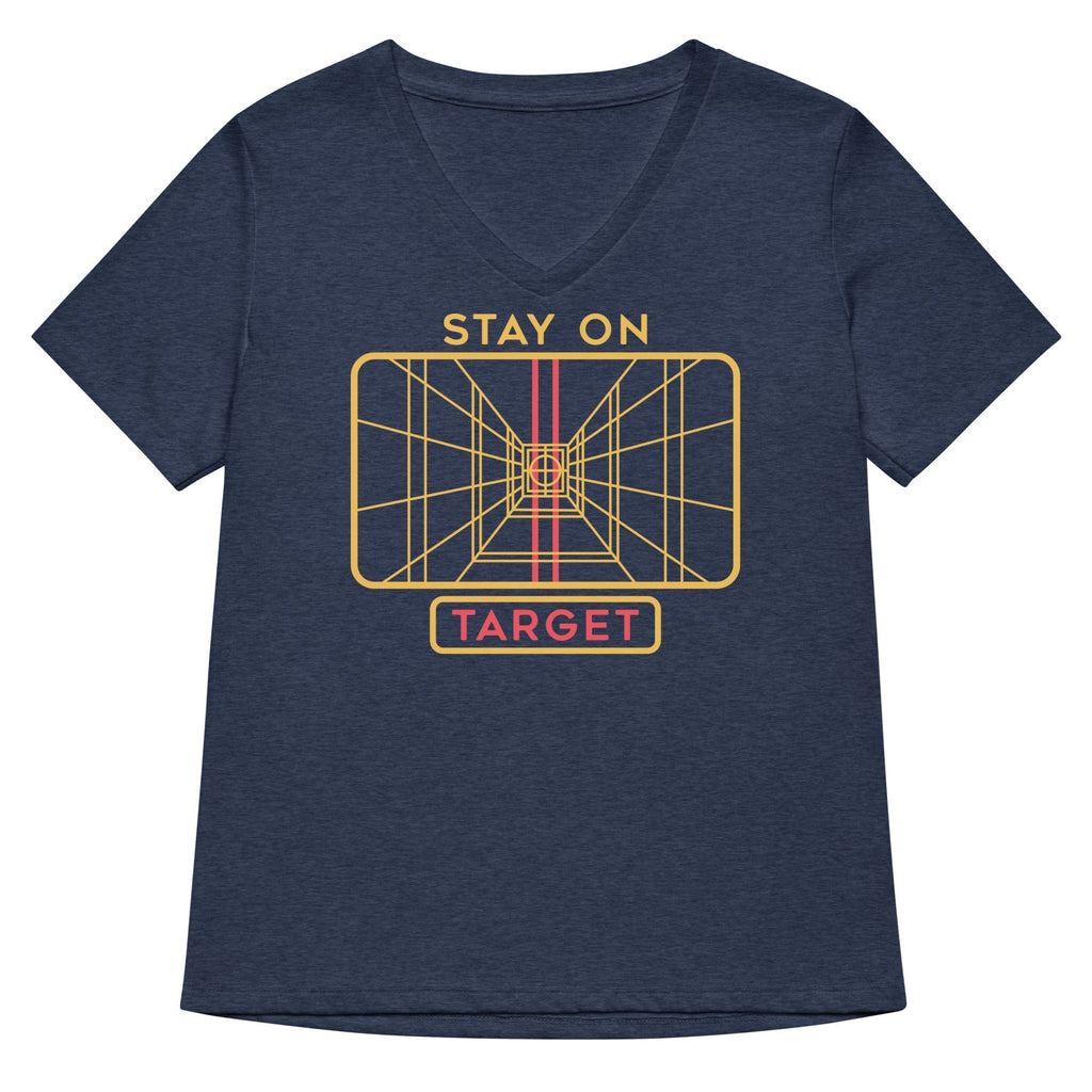 Stay On Target Women's V-Neck Tee Hoodie, Sweatshirt | CoreVibeTees.com (Image 2)