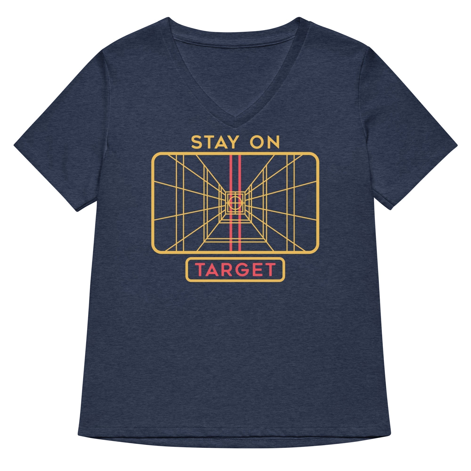 Stay On Target Women's V-Neck Tee Hoodie, Sweatshirt | CoreVibeTees.com (Image 2)