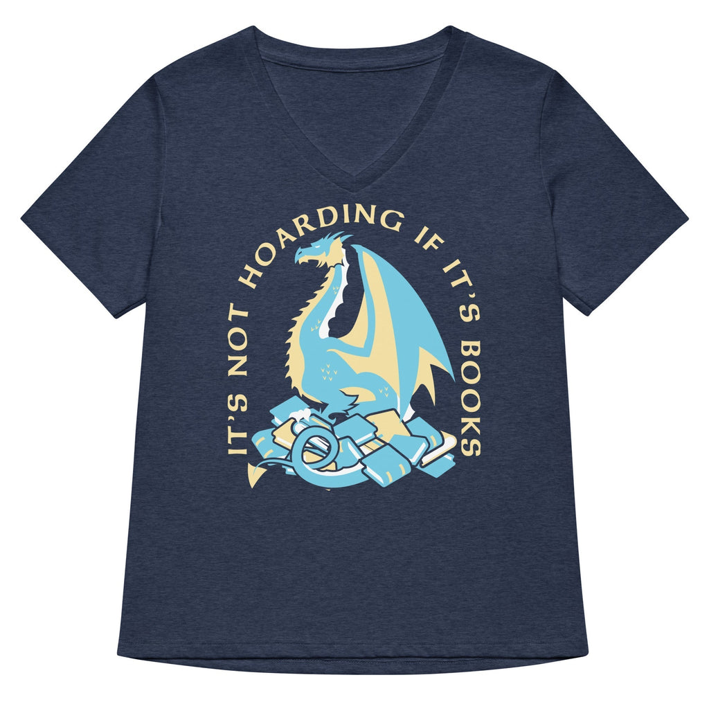 It's Not Hoarding If It's Books Women's V-Neck Tee Hoodie, Sweatshirt | CoreVibeTees.com (Image 3)
