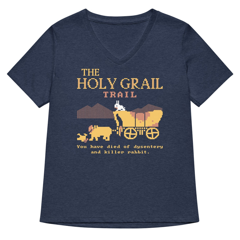 The Holy Grail Trail Women's V-Neck Tee Hoodie, Sweatshirt | CoreVibeTees.com (Image 2)