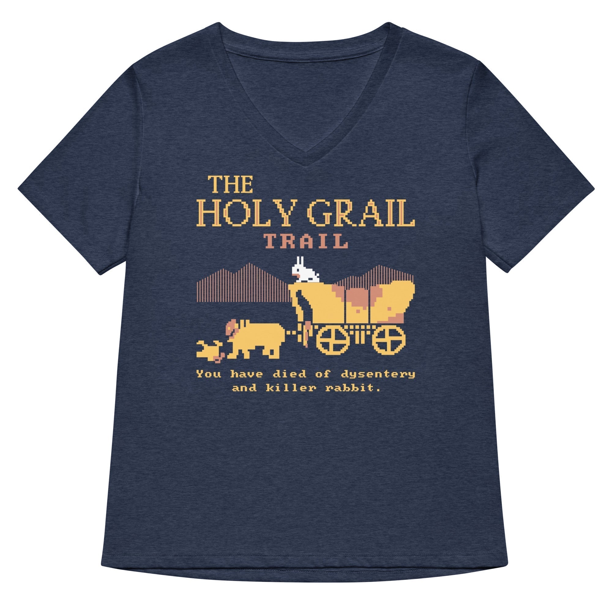 The Holy Grail Trail Women's V-Neck Tee Hoodie, Sweatshirt | CoreVibeTees.com (Image 2)