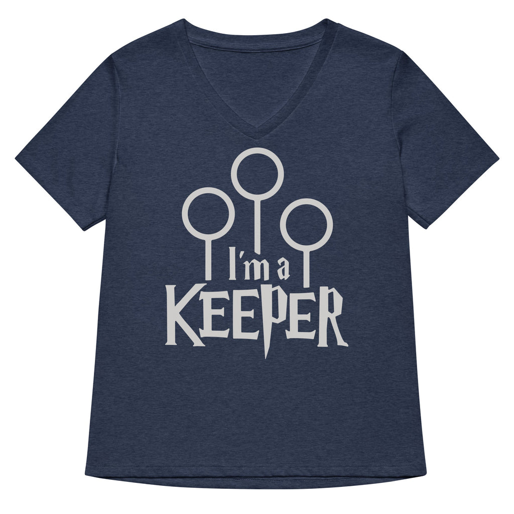 I'm A Keeper Women's V-Neck Tee Hoodie, Sweatshirt | CoreVibeTees.com (Image 2)