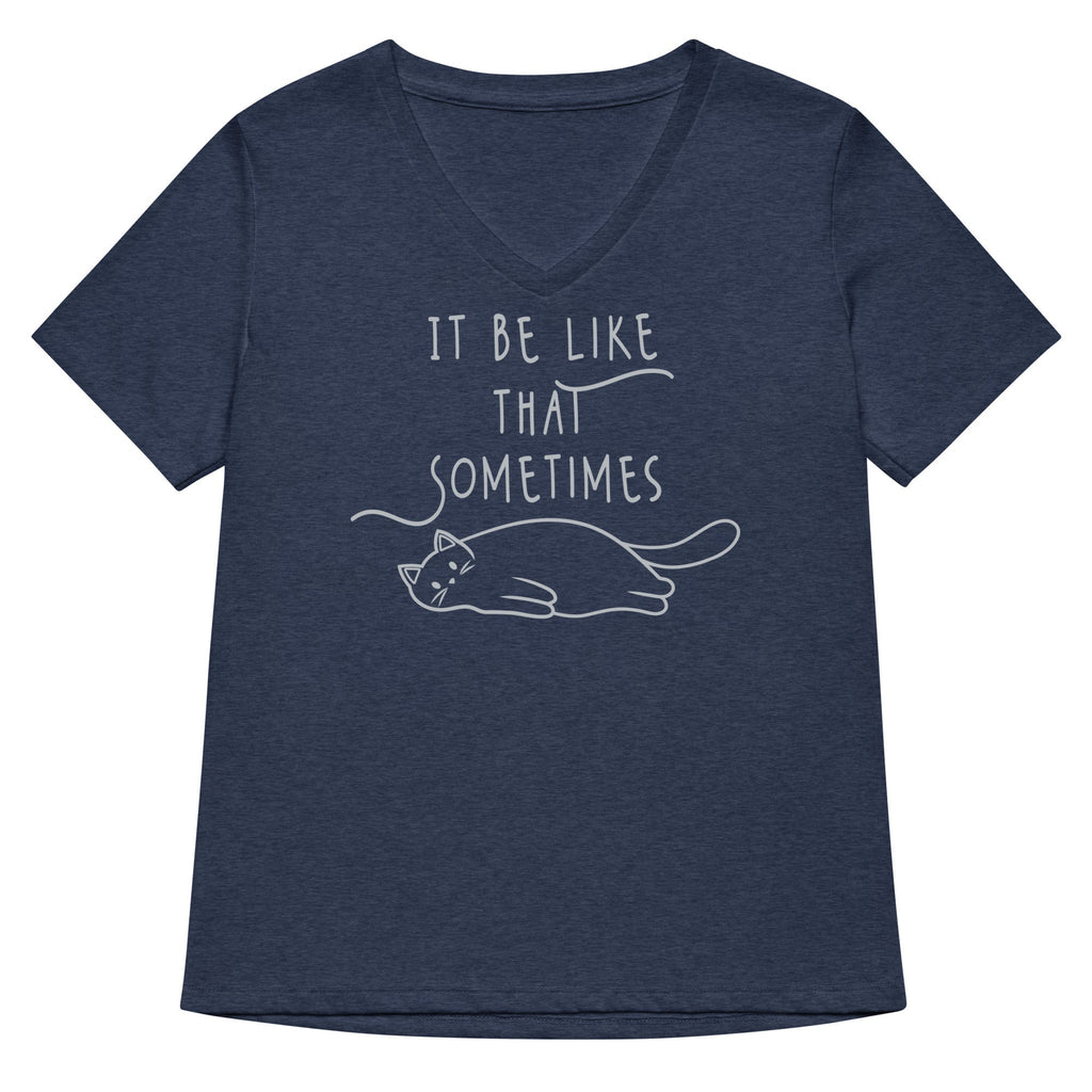 It Be Like That Sometimes Women's V-Neck Tee Hoodie, Sweatshirt | CoreVibeTees.com (Image 2)