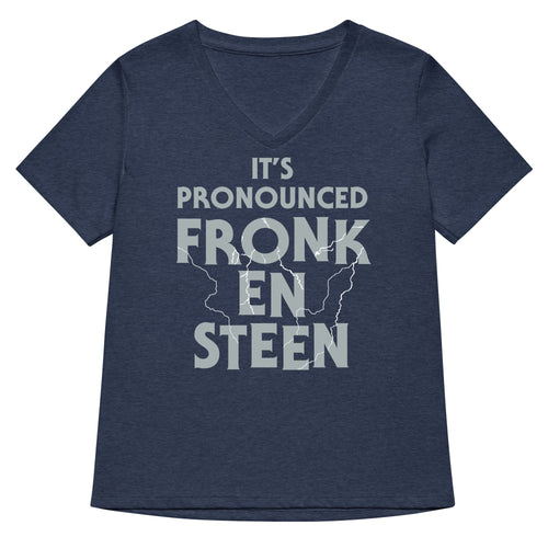 It's Pronounced Fronk-En-Steen Women's V-Neck Tee Hoodie, Sweatshirt | CoreVibeTees.com (Image 2)