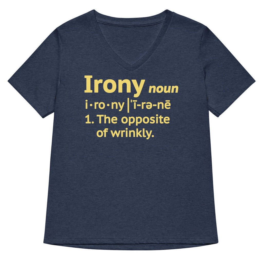 Irony Definition Women's V-Neck Tee Hoodie, Sweatshirt | CoreVibeTees.com (Image 2)