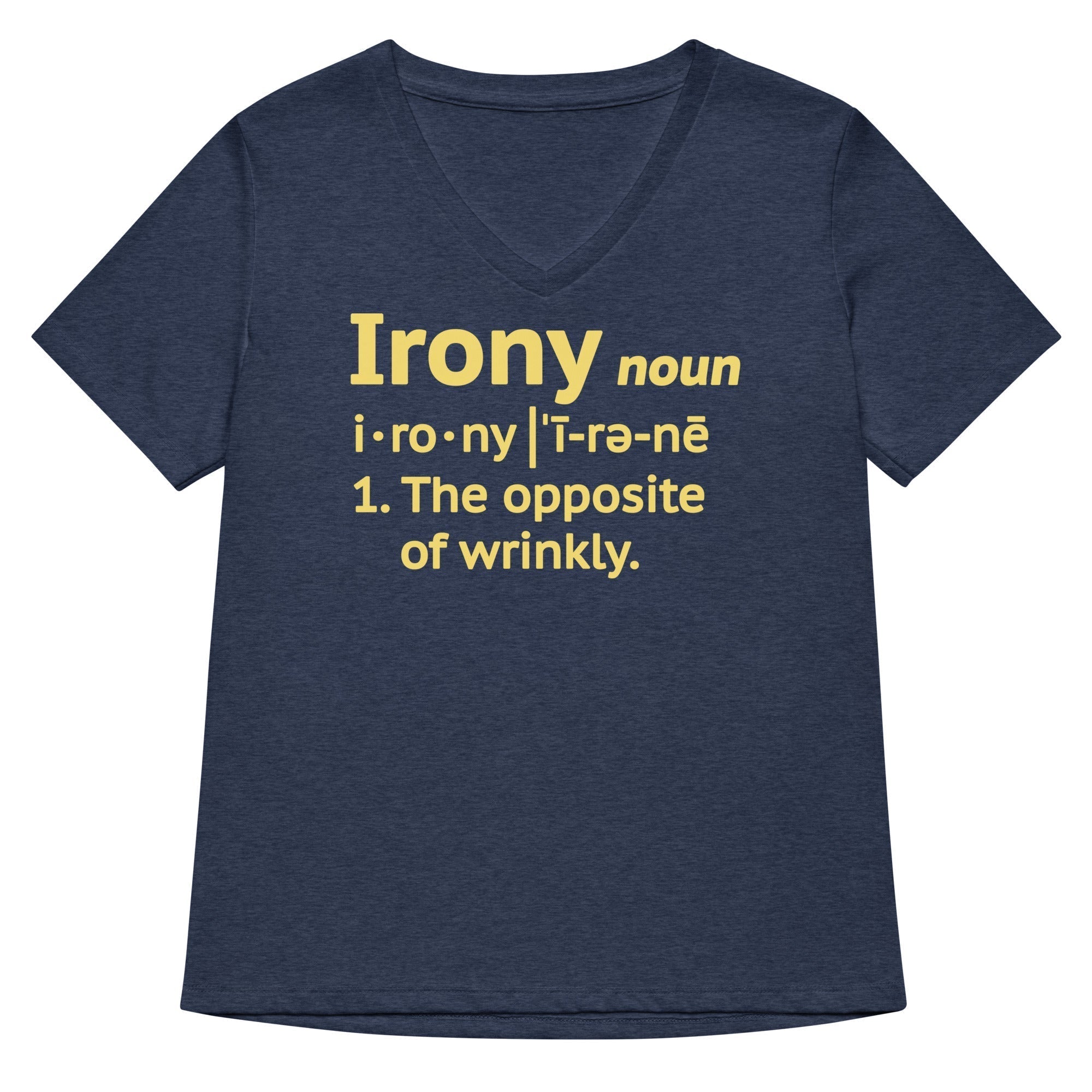 Irony Definition Women's V-Neck Tee Hoodie, Sweatshirt | CoreVibeTees.com (Image 2)