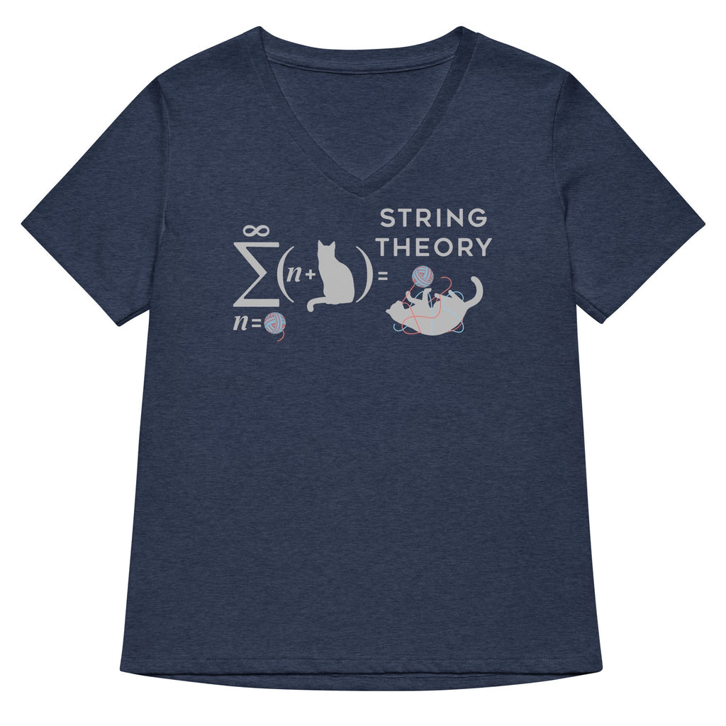 String Theory Women's V-Neck Tee Hoodie, Sweatshirt | CoreVibeTees.com (Image 2)