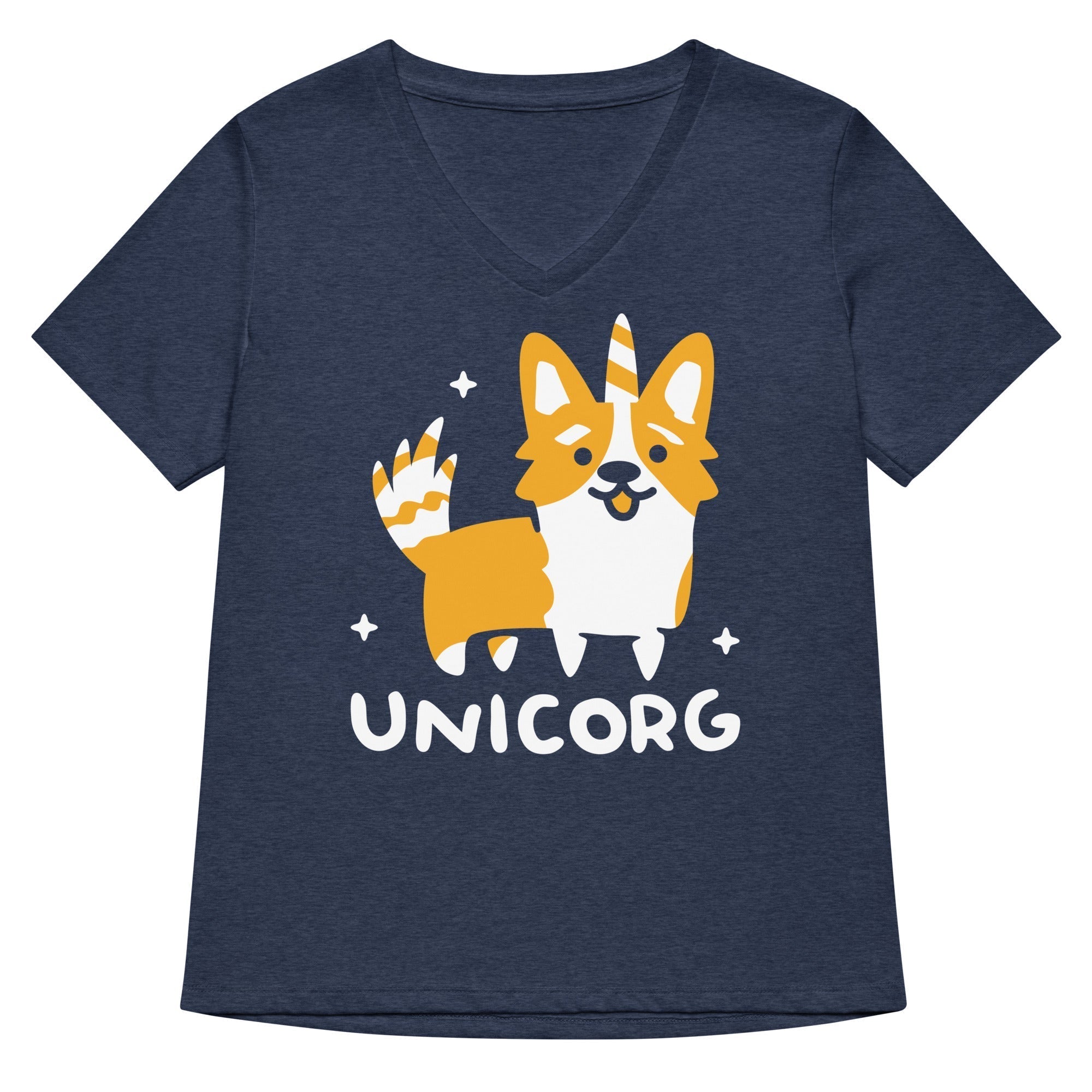Unicorg Women's V-Neck Tee Hoodie, Sweatshirt | CoreVibeTees.com (Image 2)