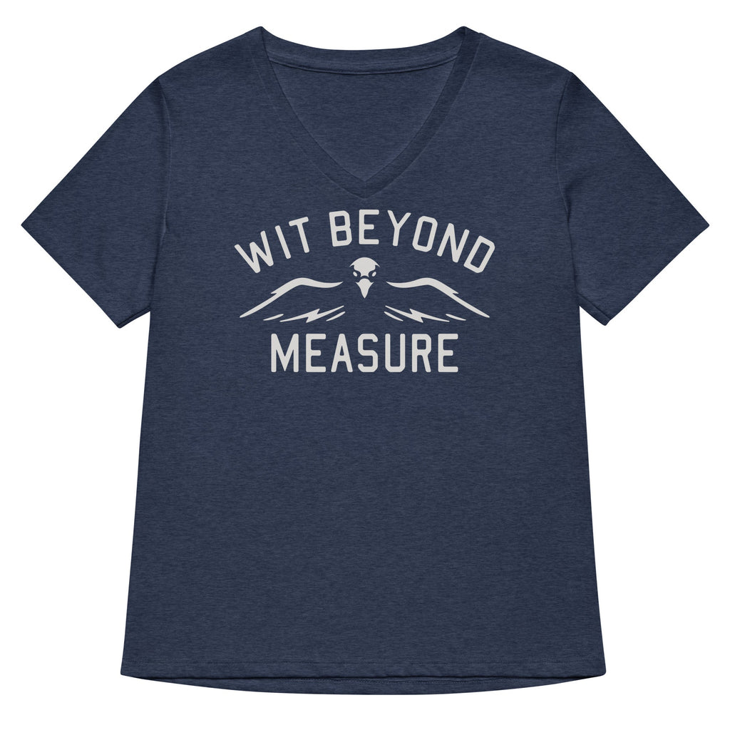 Wit Beyond Measure Women's V-Neck Tee Hoodie, Sweatshirt | CoreVibeTees.com (Image 2)