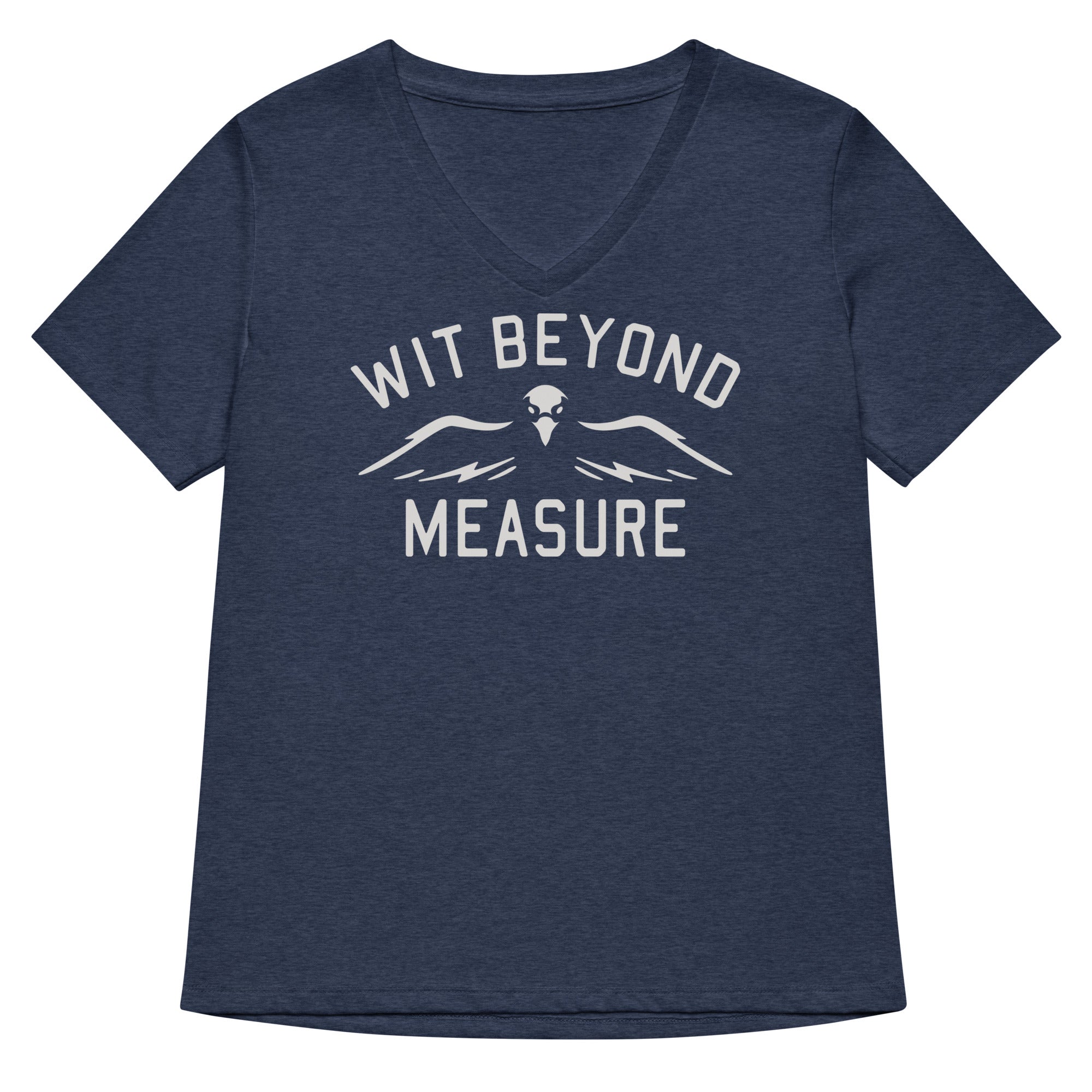 Wit Beyond Measure Women's V-Neck Tee Hoodie, Sweatshirt | CoreVibeTees.com (Image 2)
