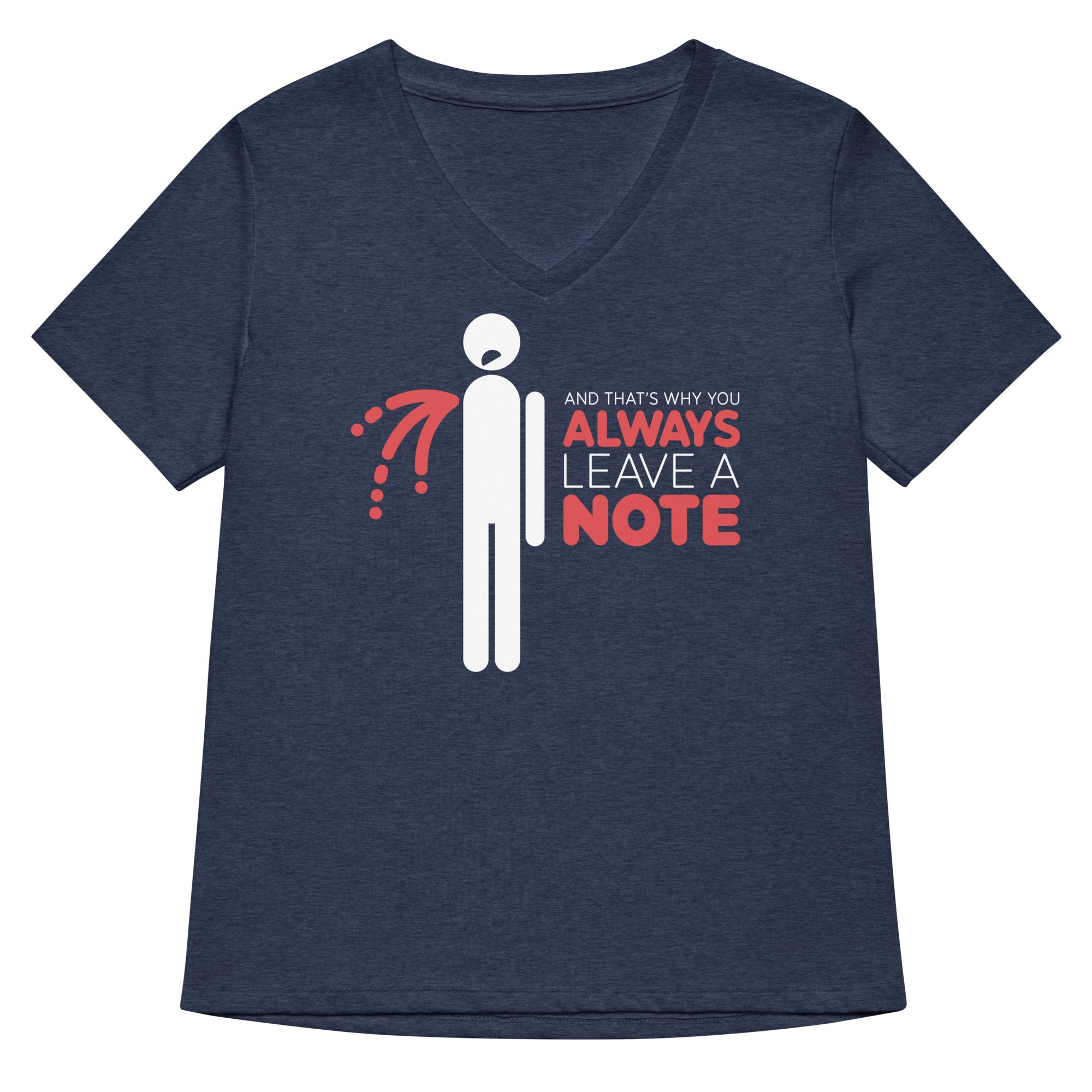 Always Leave A Note Women's V-Neck Tee Hoodie, Sweatshirt | CoreVibeTees.com (Image 2)