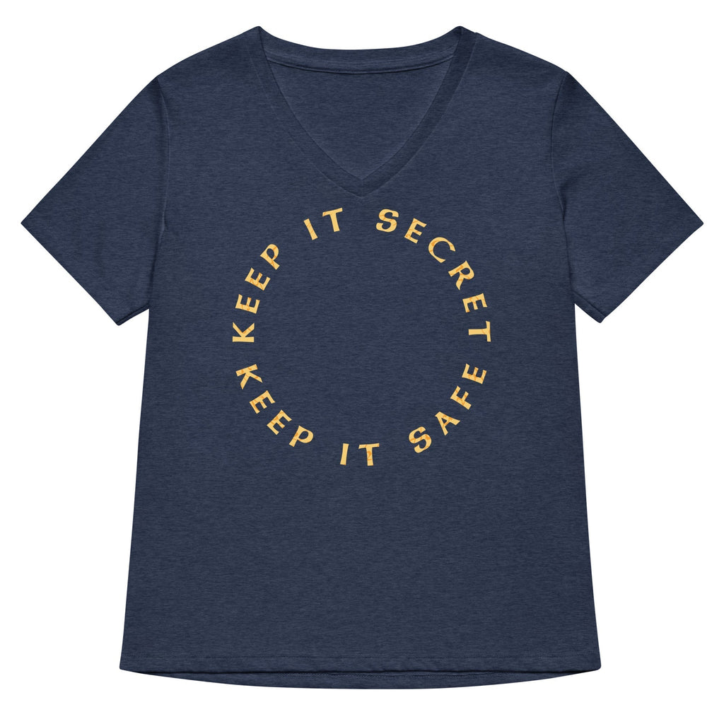 Keep It Secret Keep It Safe Women's V-Neck Tee Hoodie, Sweatshirt | CoreVibeTees.com (Image 2)