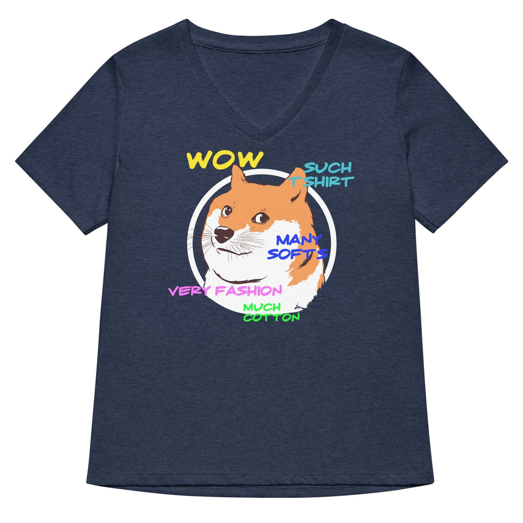 Doge Shirt Women's V-Neck Tee Hoodie, Sweatshirt | CoreVibeTees.com (Image 2)