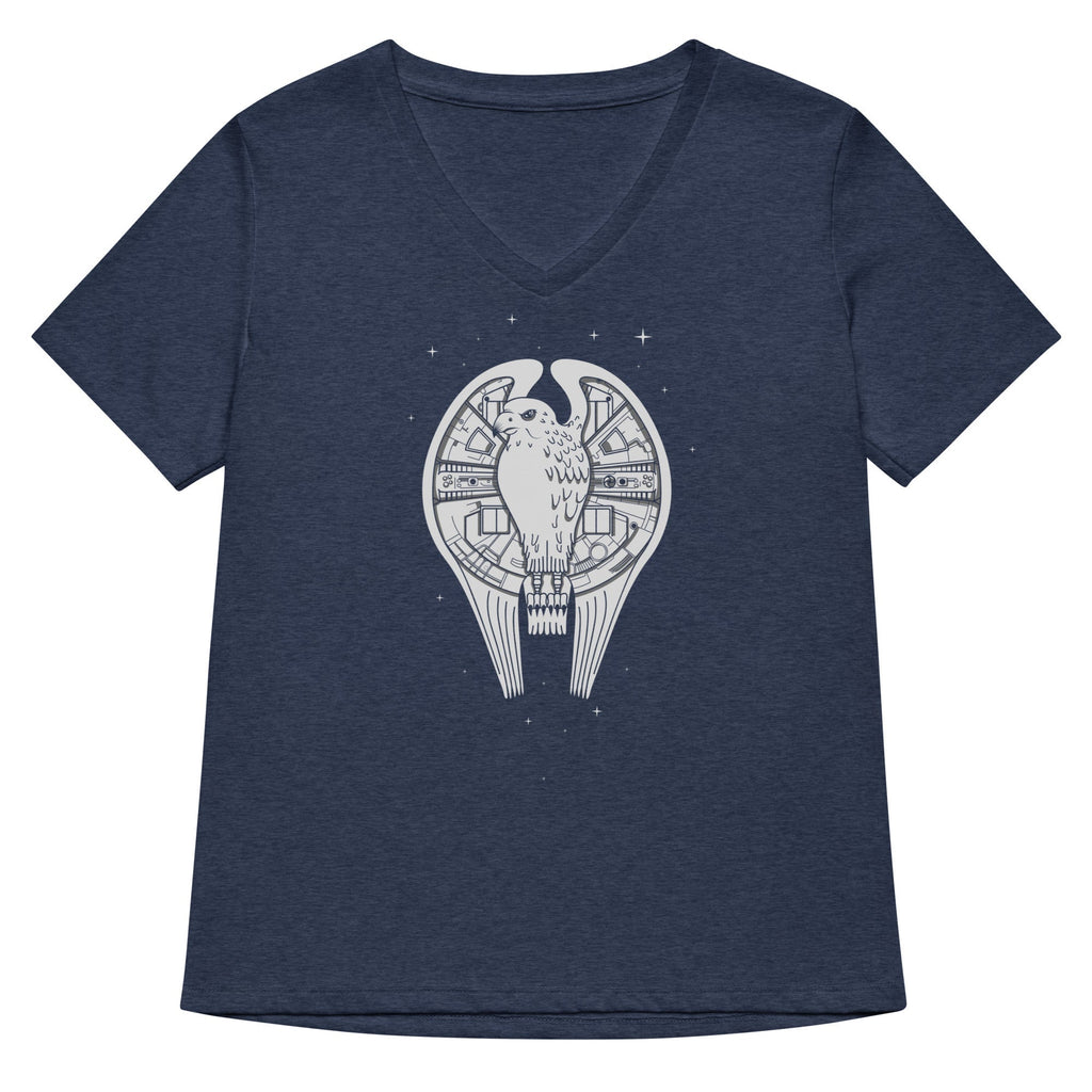 Fastest Falcon In The Universe Women's V-Neck Tee Hoodie, Sweatshirt | CoreVibeTees.com (Image 2)