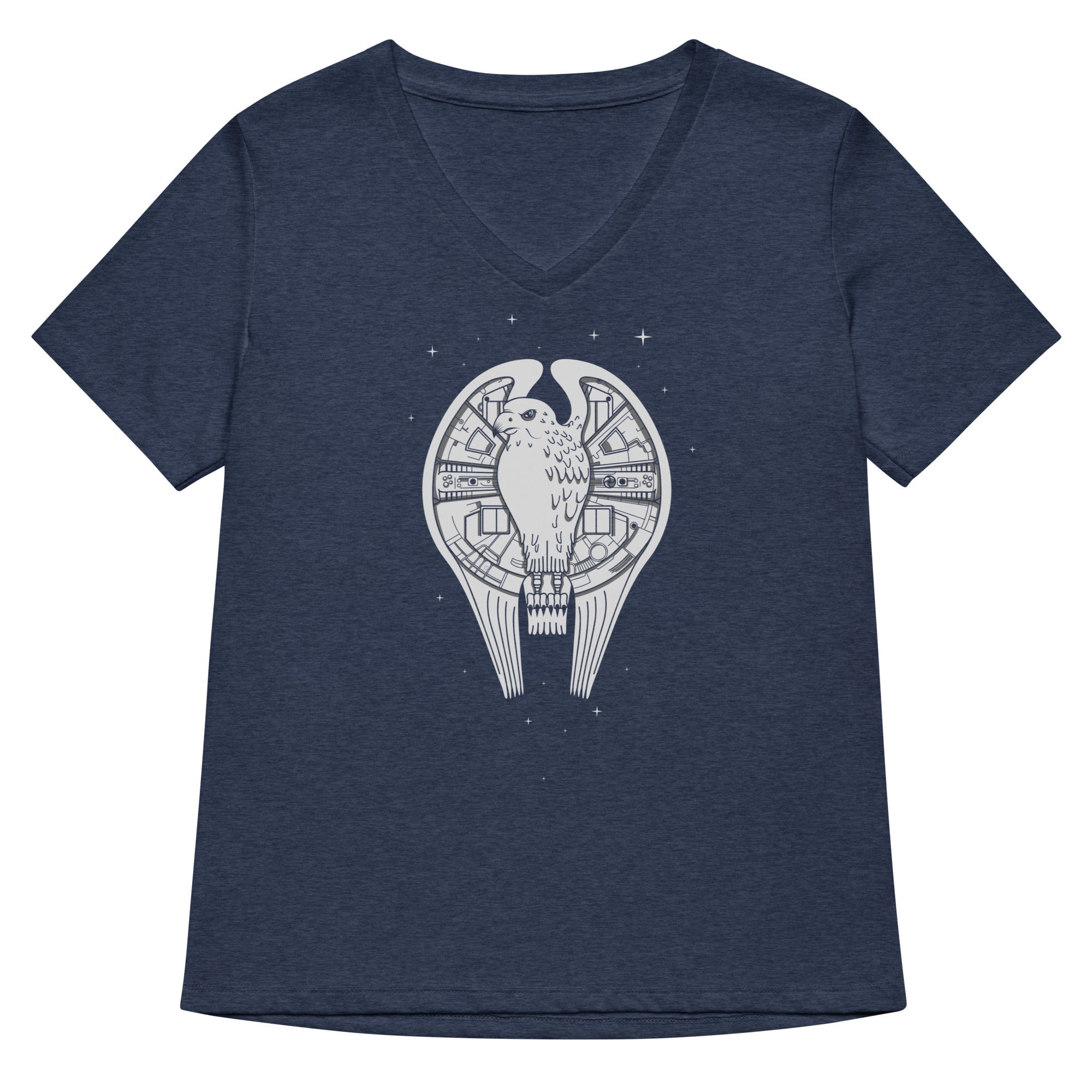 Fastest Falcon In The Universe Women's V-Neck Tee Hoodie, Sweatshirt | CoreVibeTees.com (Image 2)