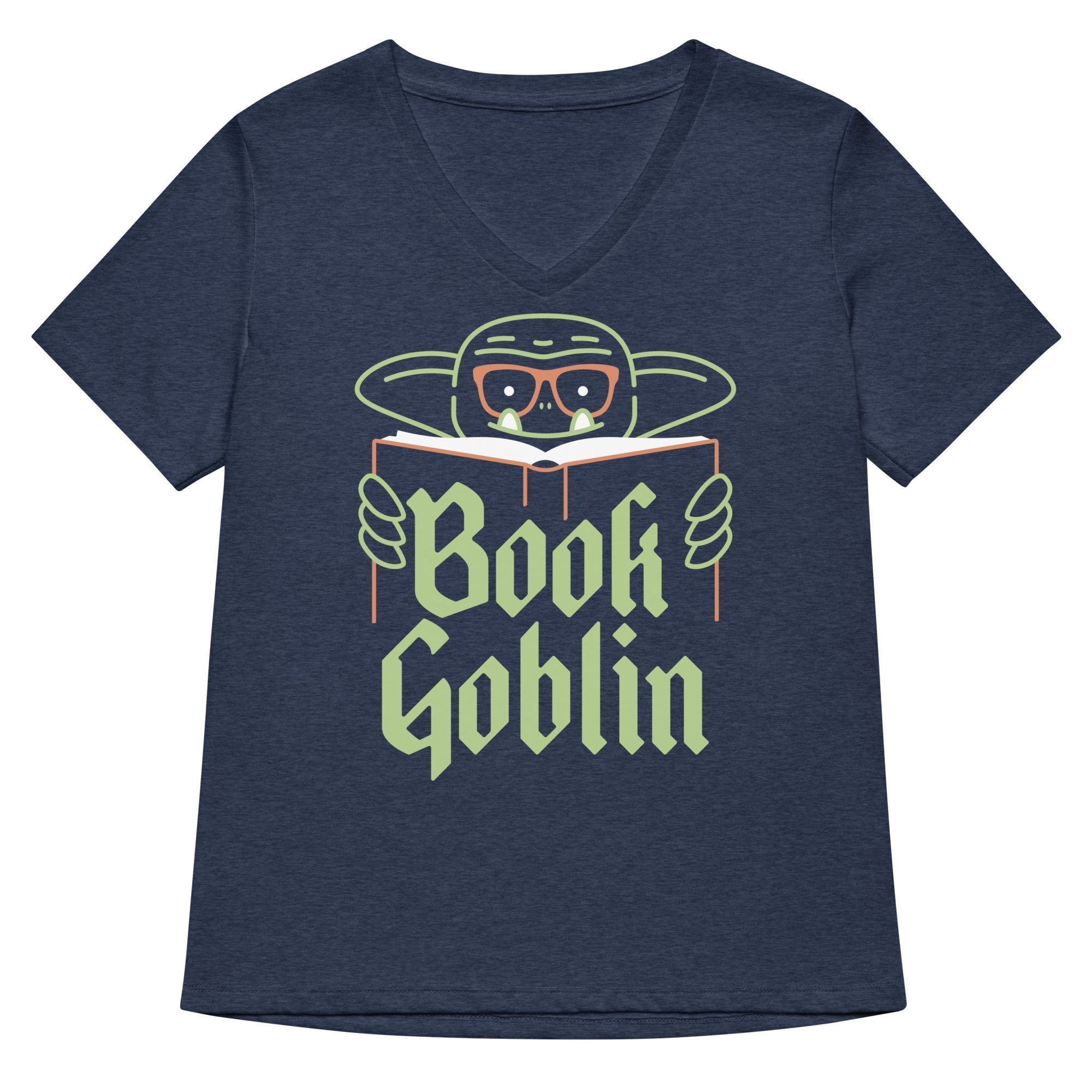 Book Goblin Women's V-Neck Tee Hoodie, Sweatshirt | CoreVibeTees.com (Image 2)