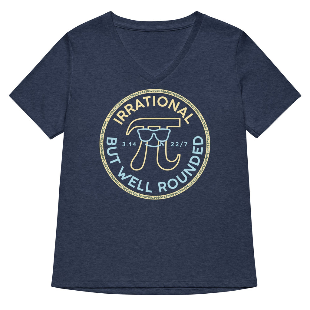 Irrational But Well Rounded Women's V-Neck Tee Hoodie, Sweatshirt | CoreVibeTees.com (Image 1)