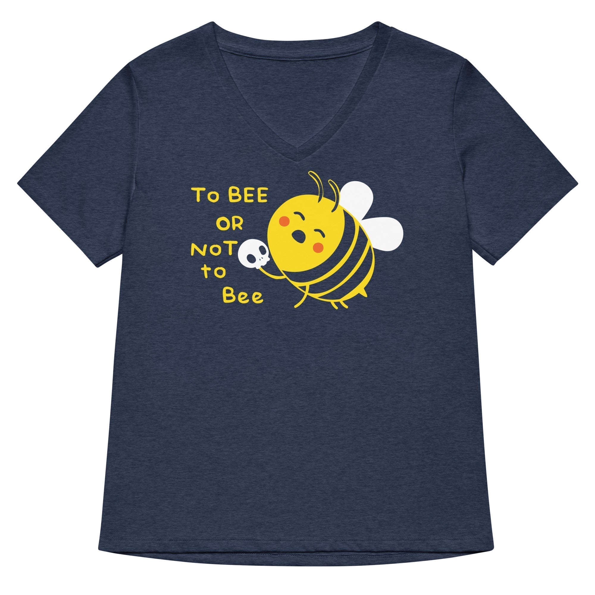 To Bee Or Not To Bee Women's V-Neck Tee Hoodie, Sweatshirt | CoreVibeTees.com (Image 3)