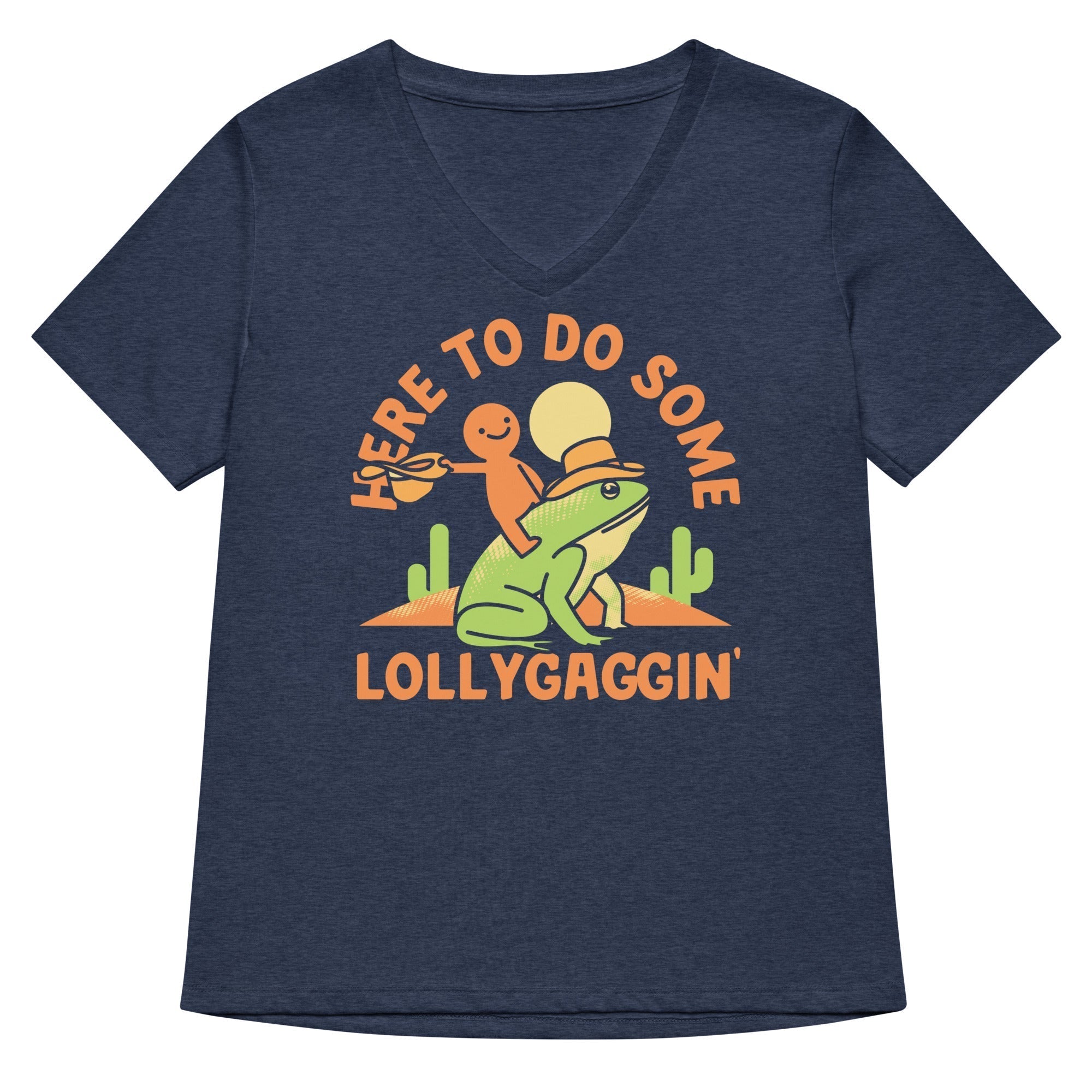 Here To Do Some Lollygaggin Women's V-Neck Tee Hoodie, Sweatshirt | CoreVibeTees.com (Image 1)