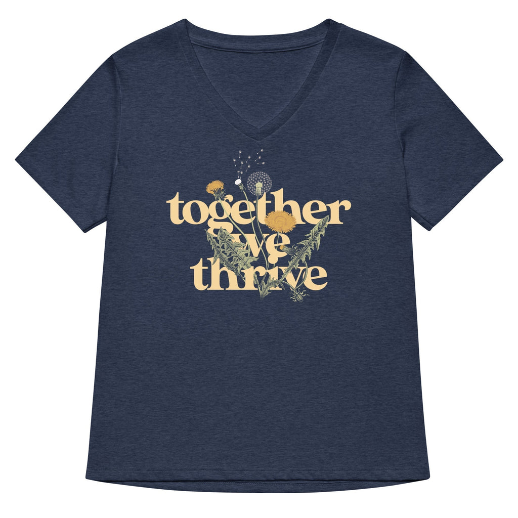 Together We Thrive Women's V-Neck Tee Hoodie, Sweatshirt | CoreVibeTees.com (Image 2)