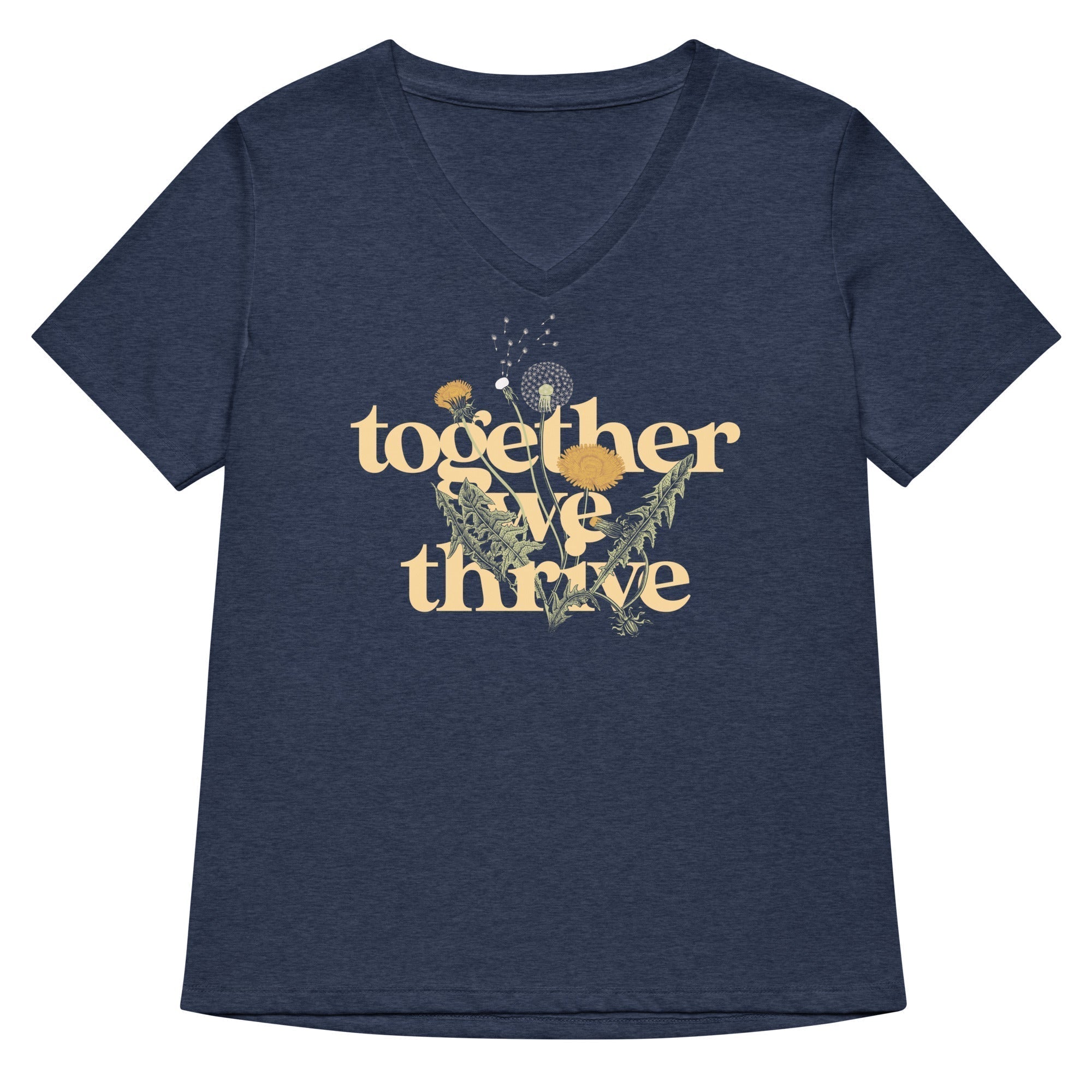Together We Thrive Women's V-Neck Tee Hoodie, Sweatshirt | CoreVibeTees.com (Image 2)