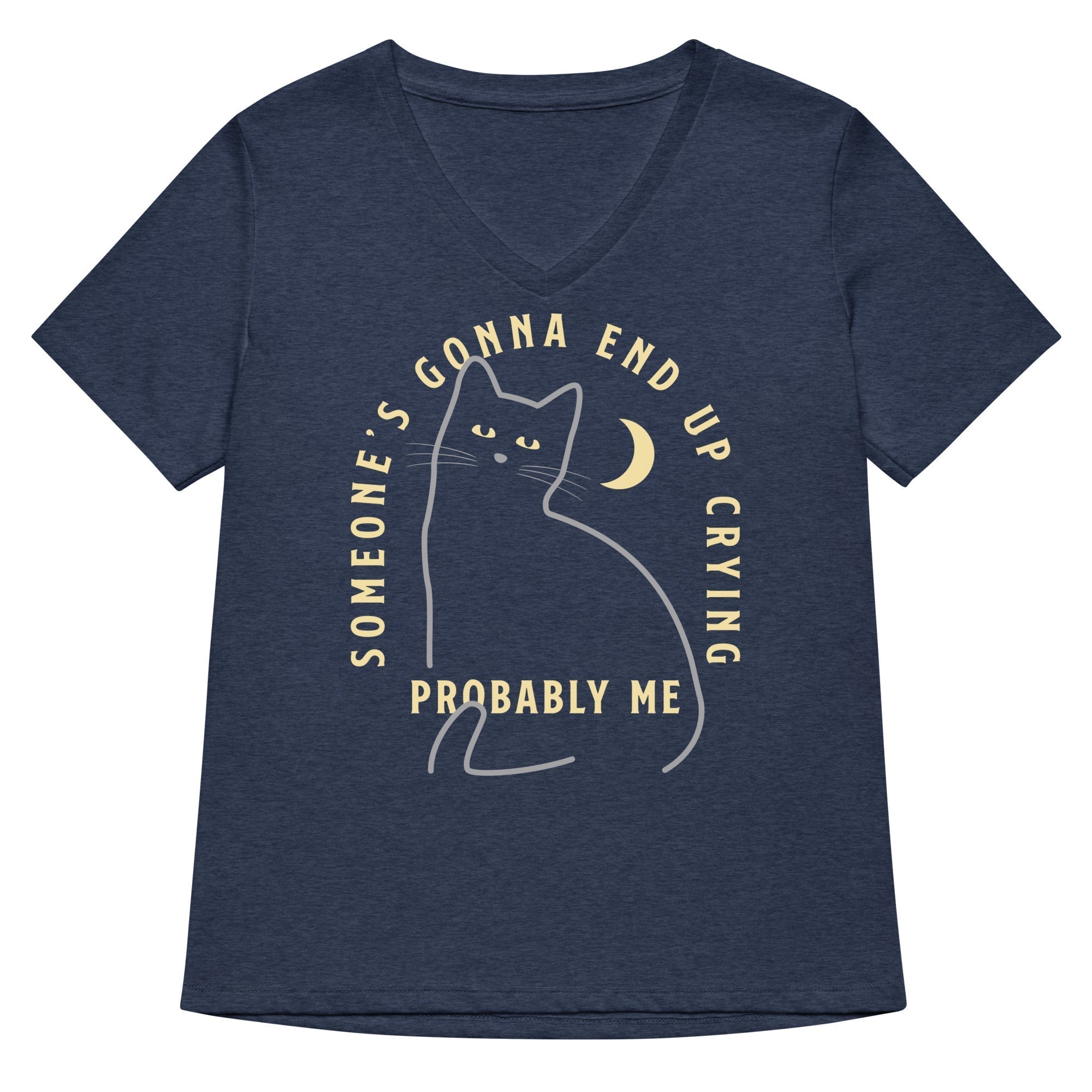 Someone's Gonna End Up Crying Women's V-Neck Tee Hoodie, Sweatshirt | CoreVibeTees.com (Image 2)
