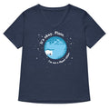 It's Okay Pluto Women's V-Neck Tee Hoodie, Sweatshirt | CoreVibeTees.com (Image 1)