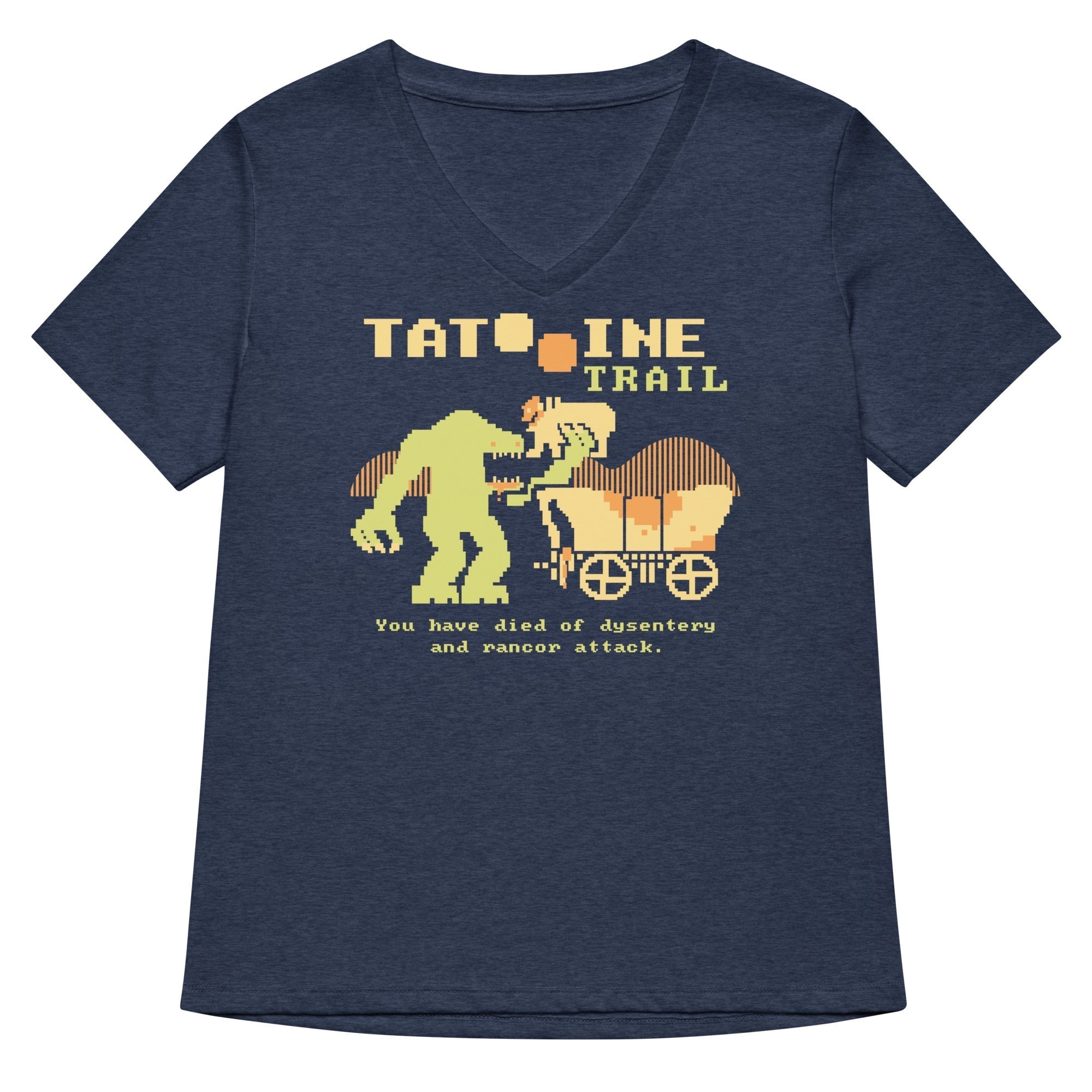 Tatooine Trail Women's V-Neck Tee Hoodie, Sweatshirt | CoreVibeTees.com (Image 1)