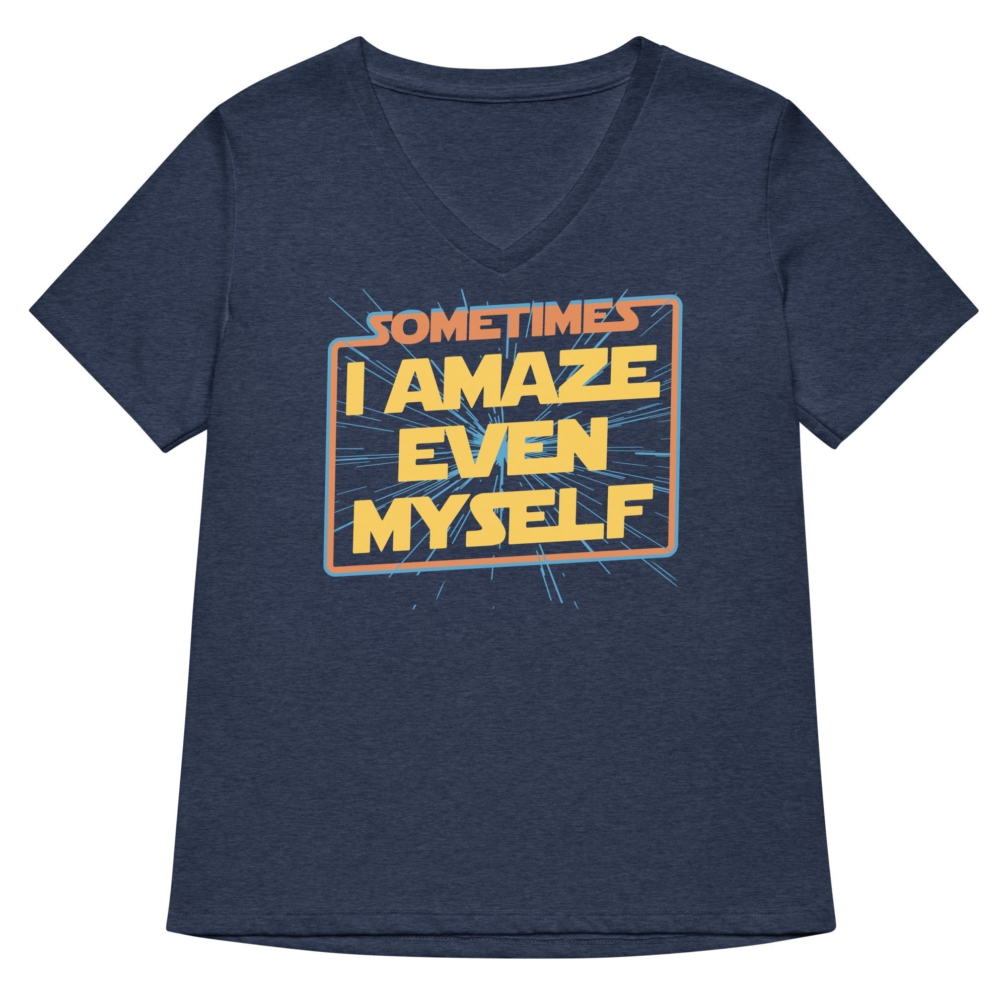Sometimes I Even Amaze Myself Women's V-Neck Tee Hoodie, Sweatshirt | CoreVibeTees.com (Image 1)