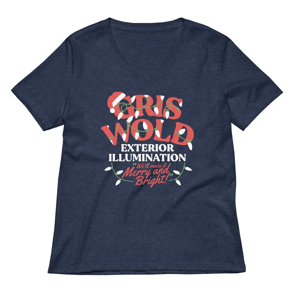 Griswold Exterior Illumination Women's V-Neck Tee Hoodie, Sweatshirt | CoreVibeTees.com (Image 3)