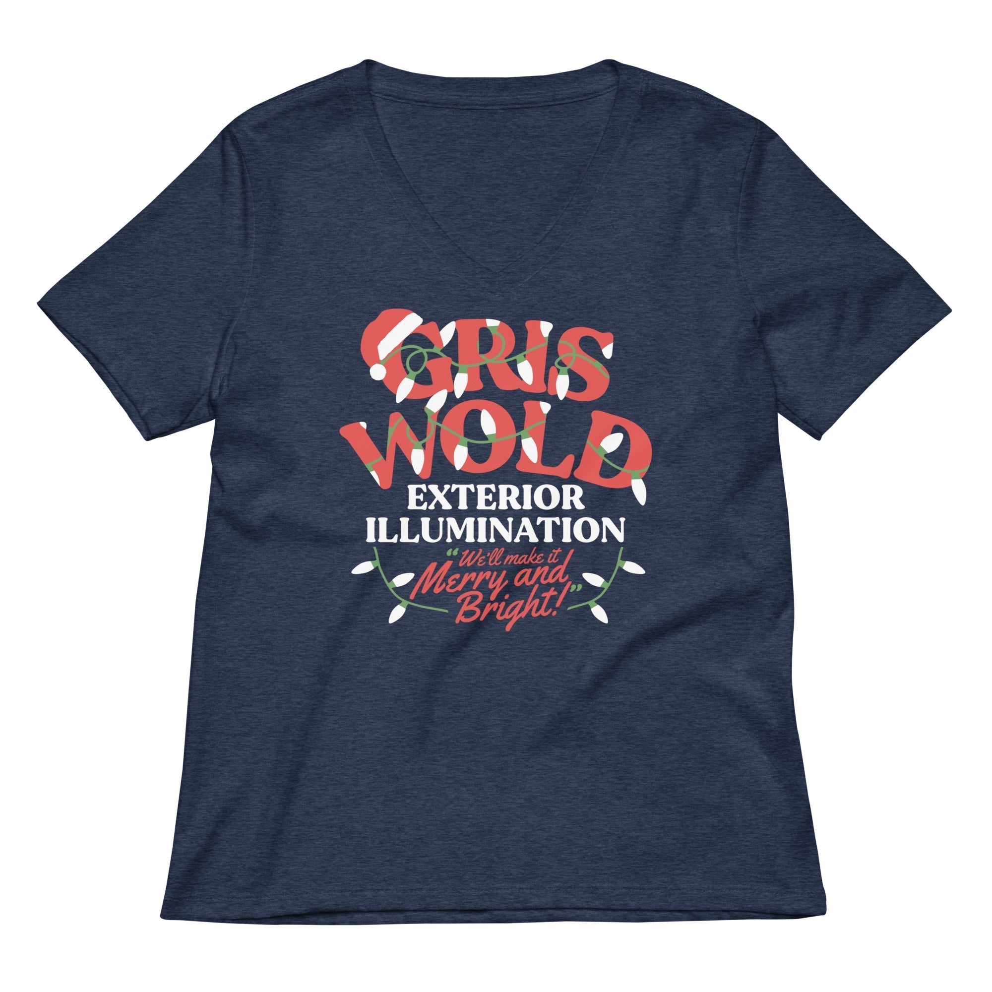 Griswold Exterior Illumination Women's V-Neck Tee Hoodie, Sweatshirt | CoreVibeTees.com (Image 3)
